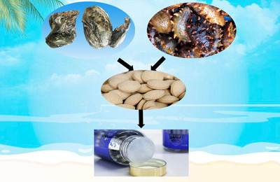 海参牡蛎压片糖果加工中的氧化铁应用